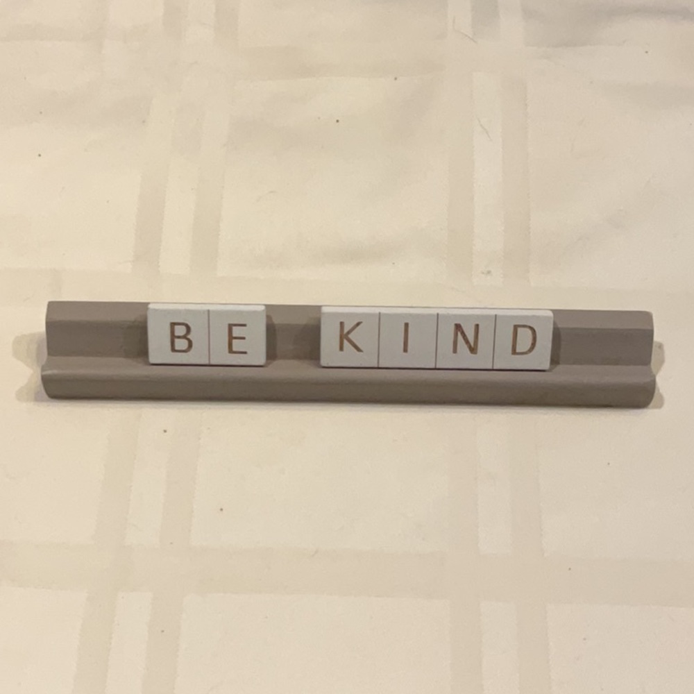NWT Alter’d State BE KIND wood scrabble decor
